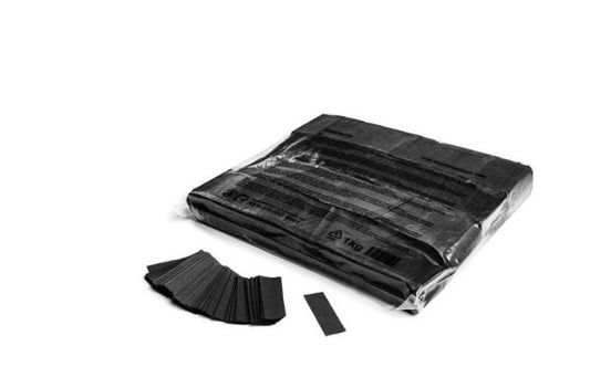 Black Metallic Rectangle Confetti 55x17mm