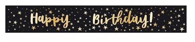 Happy Birthday Add an Age Foil Banner