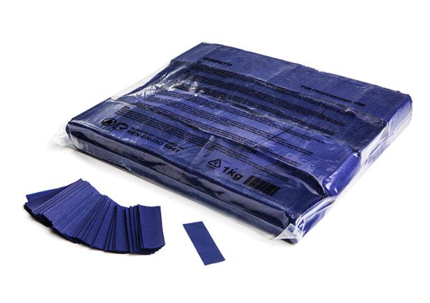 Dark Blue Paper Rectangle Confetti 55x17mm