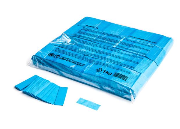 Light Blue Paper Rectangle Confetti 55x17mm