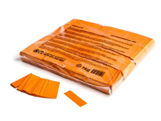 Orange Paper Rectangle Confetti 55x17mm