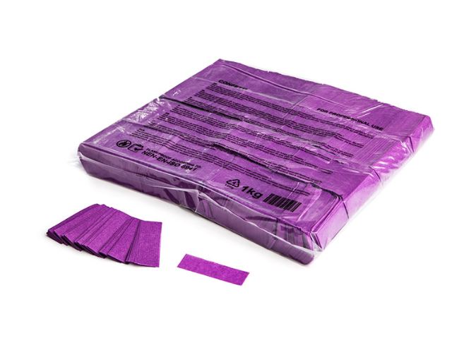 Purple Paper Rectangle Confetti 55x17mm
