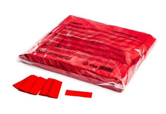 Red Paper Rectangle Confetti 55x17mm