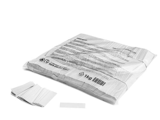 White Paper Rectangle Confetti 55x17mm