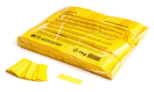 Yellow Paper Rectangle Confetti 55x17mm